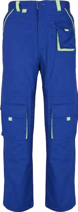 009. Pantalon standard Tona albastru royal-neon tesatura 35c-65%pes